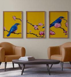 Quadros decorativo folhas - kit 3 telas retangulares cod r439 (cópia)