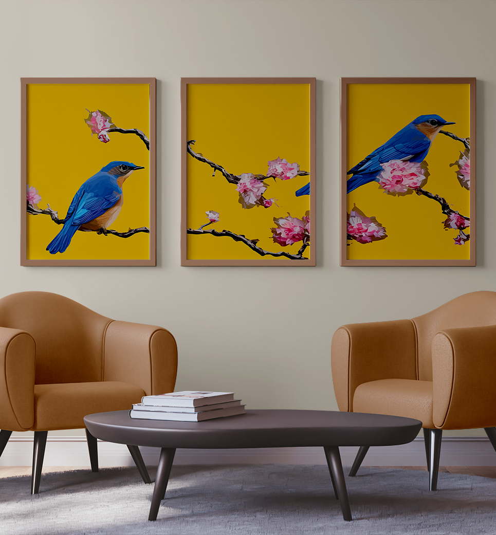 Quadros decorativo folhas - kit 3 telas retangulares cod r439 (cópia)