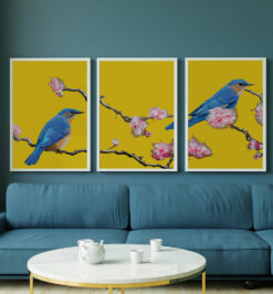 Quadros decorativo folhas - kit 3 telas retangulares cod r439 (cópia)