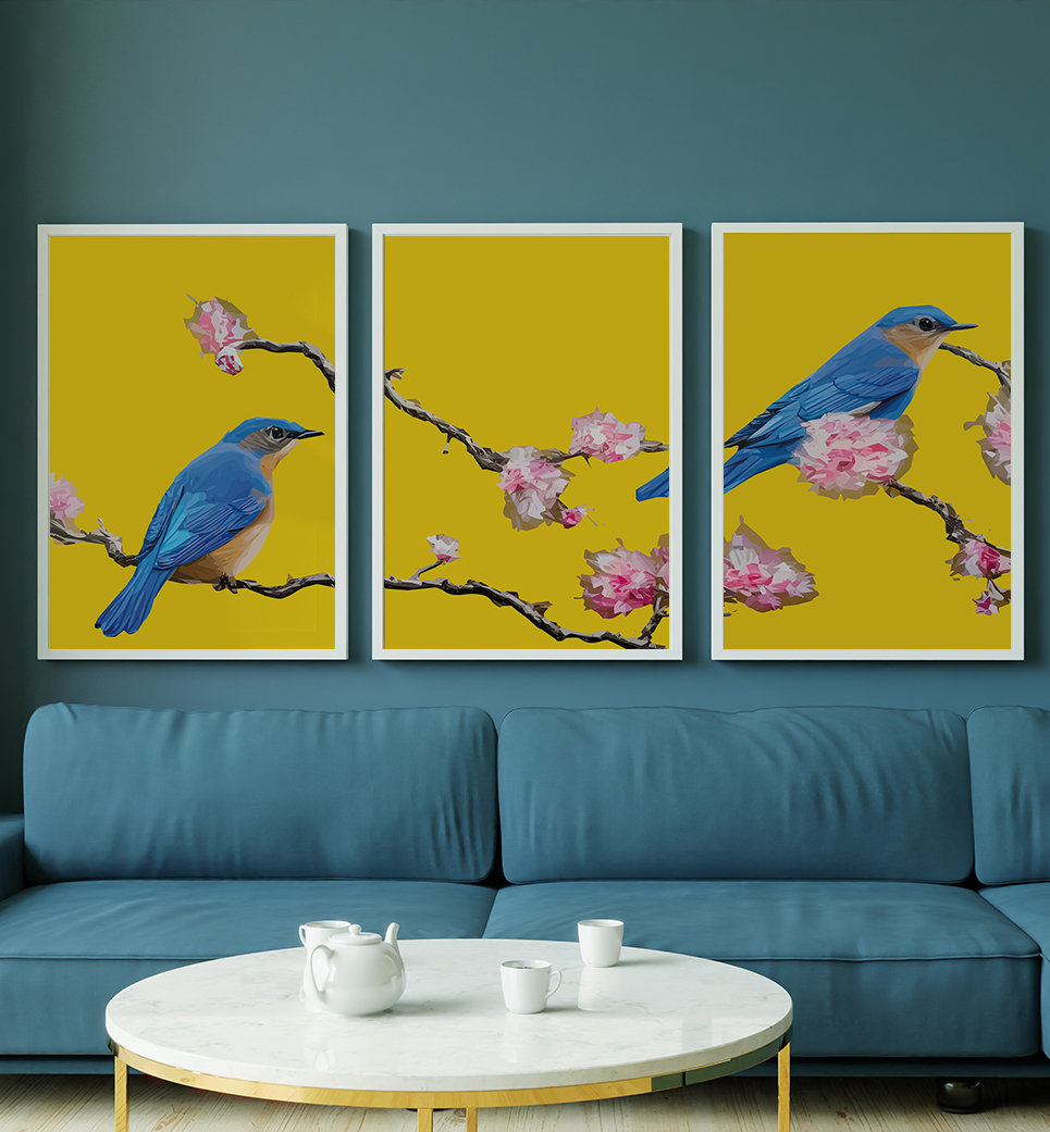Quadros decorativo folhas - kit 3 telas retangulares cod r439 (cópia)