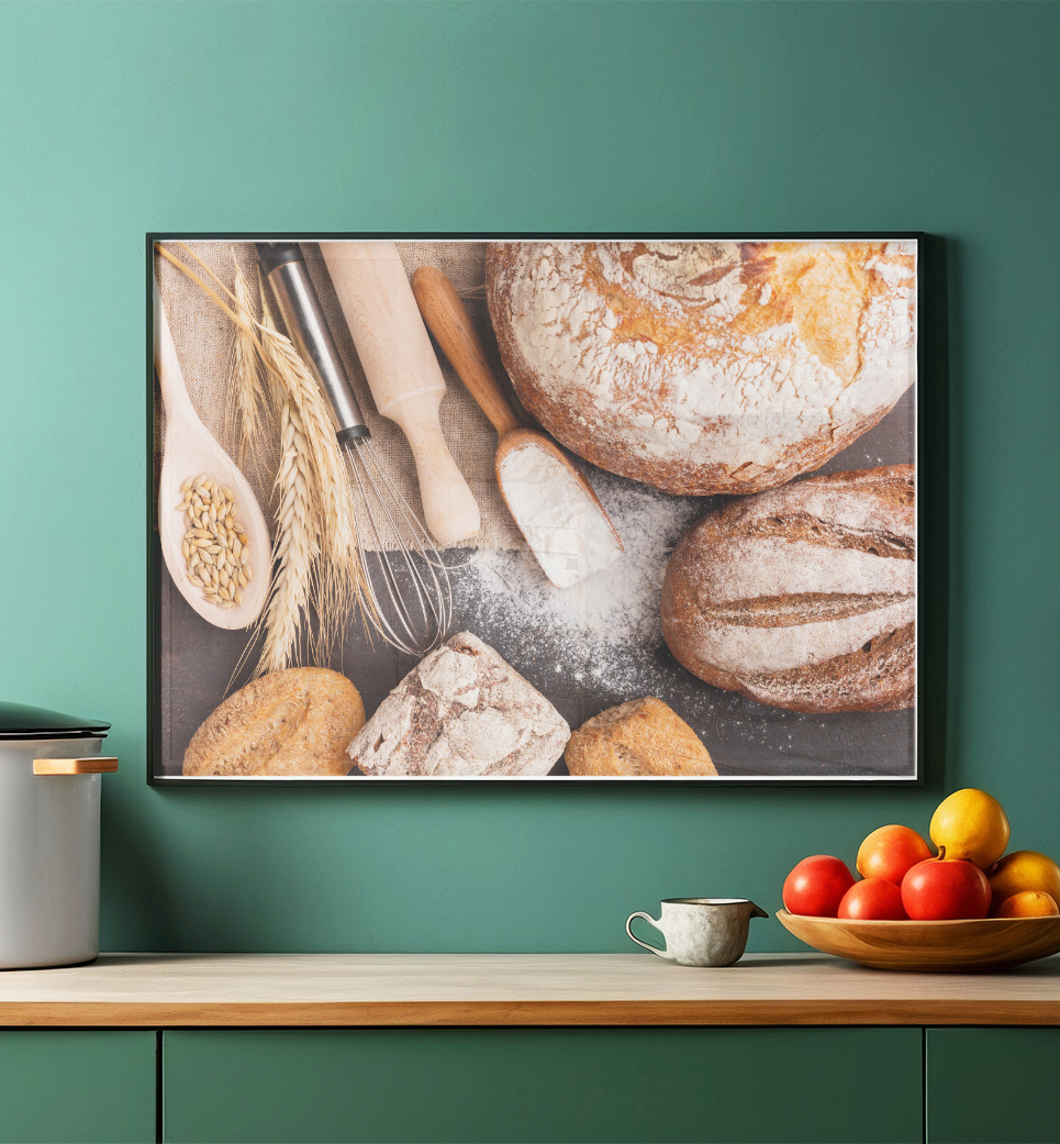 Quadro decorativo pães e trigo cod p202 (cópia)