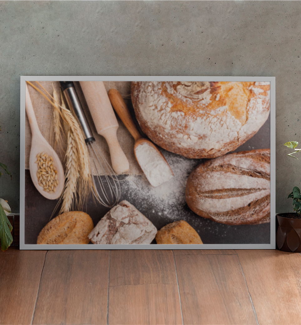 Quadro decorativo pães e trigo cod p202 (cópia)