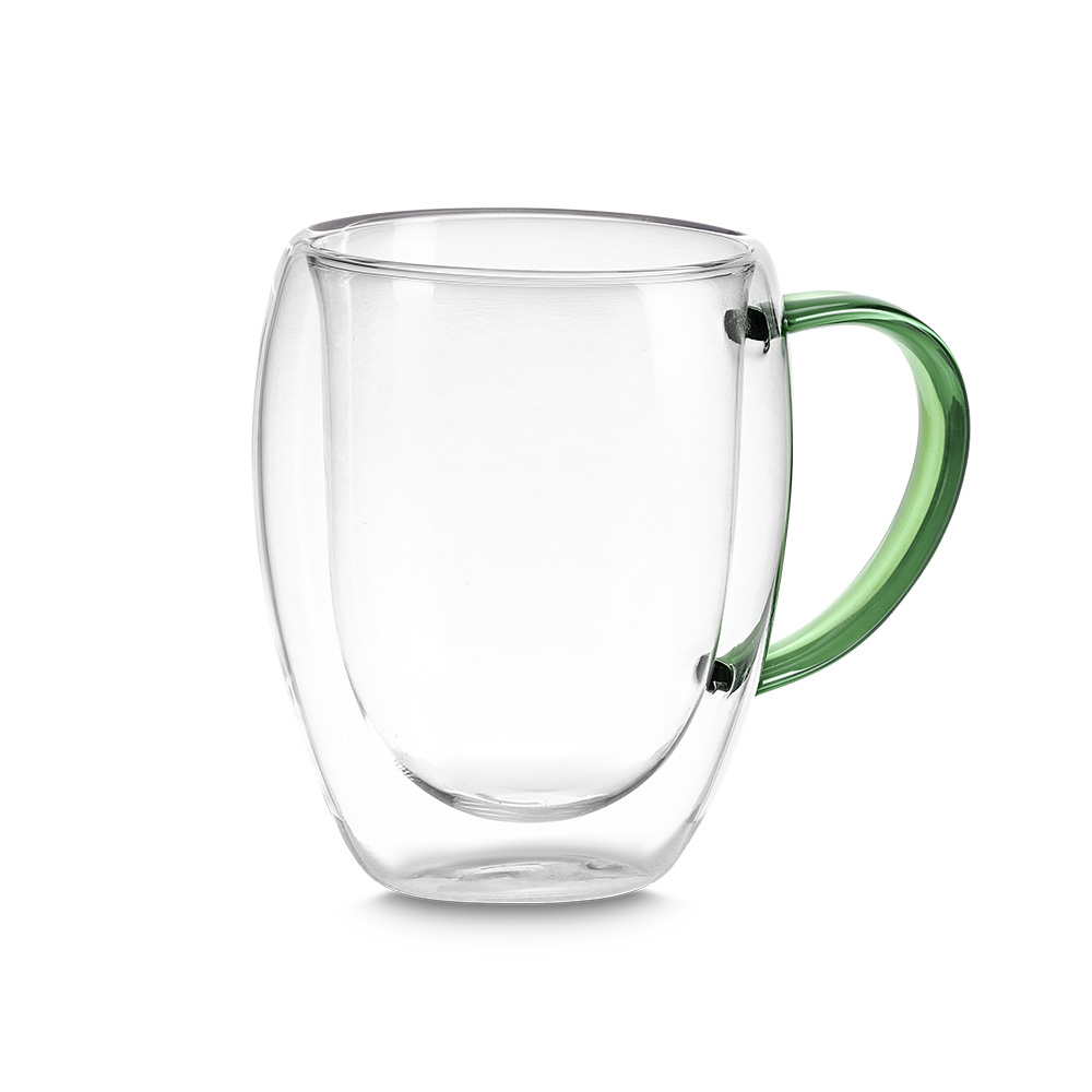 Caneca de vidro borossilicato personalizada