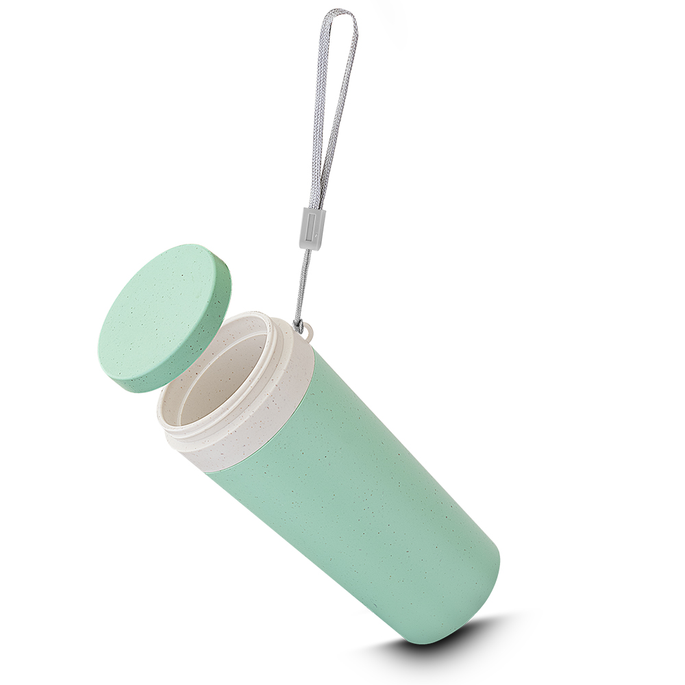 Copo plástico em fibra de trigo personalizado 300ml
