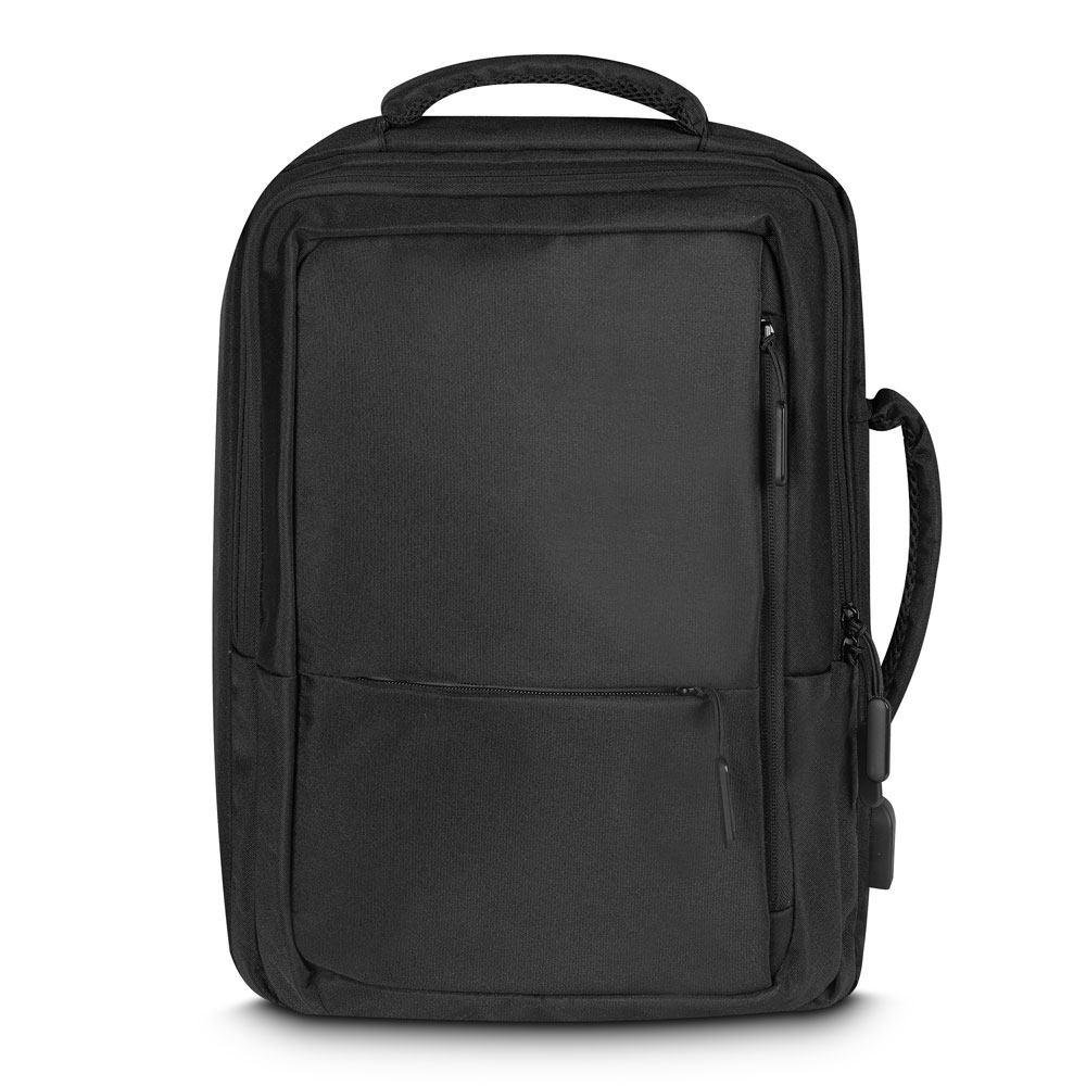 Mochila pasta para notebook em poliéster personalizada