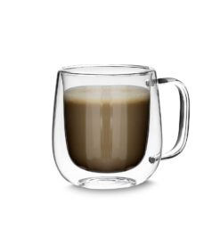 Caneca de vidro borossilicato personalizada