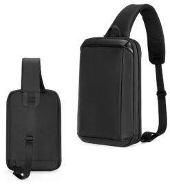 Mochila transversal em poliéster personalizada