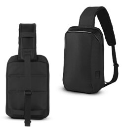 Mochila transversal em poliéster personalizada