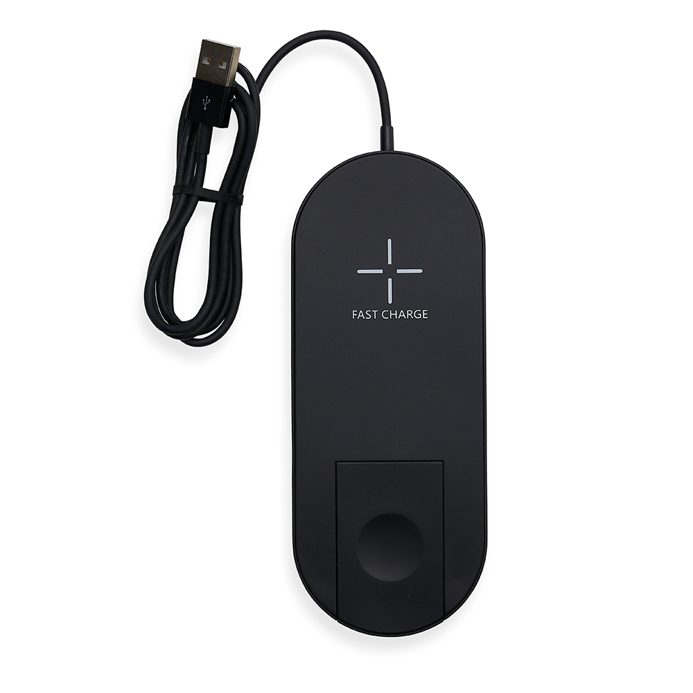 Base de inducao para celular e iwatch preto jpg