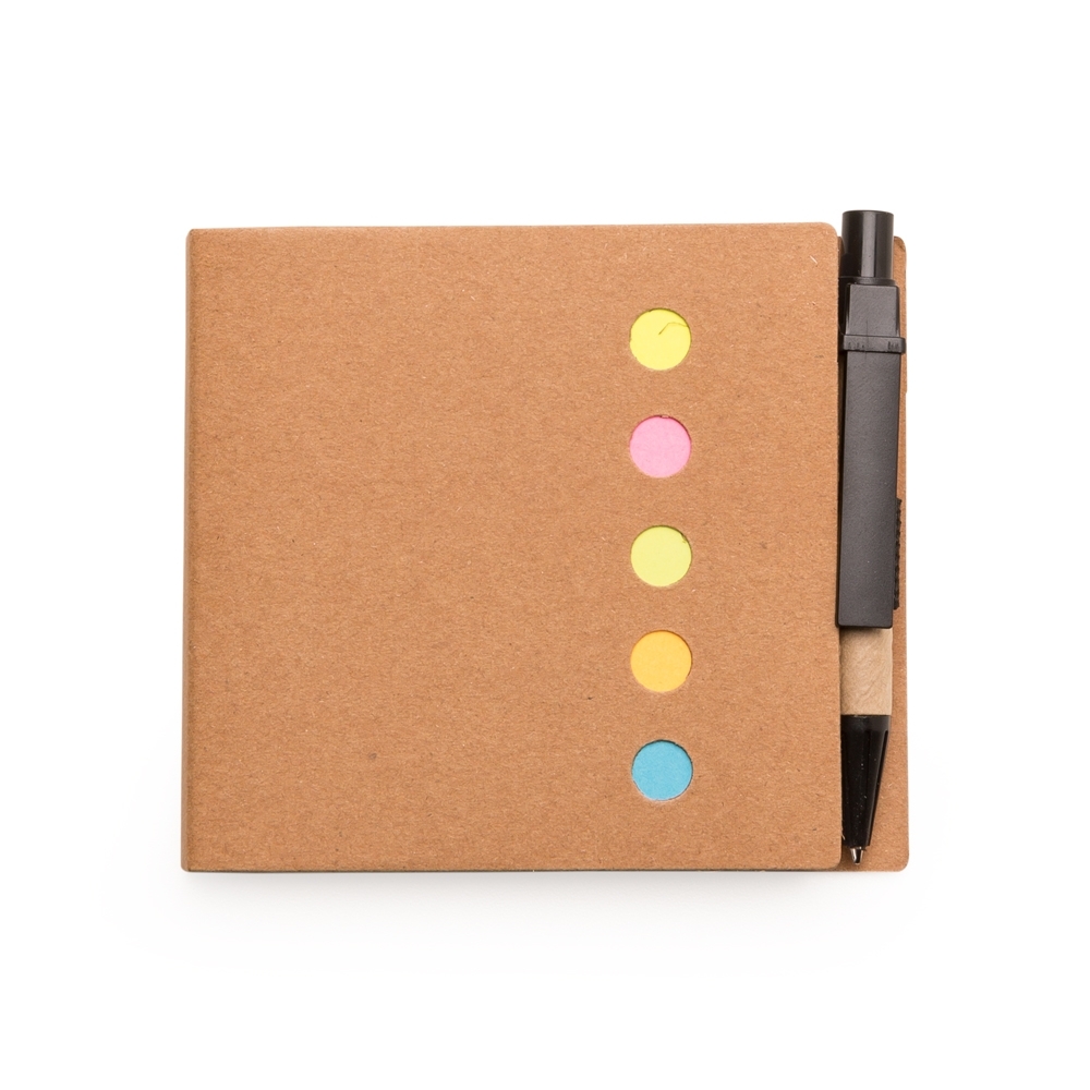 Bloco ecologico com post it kraft jpg