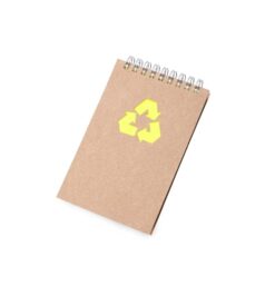 Bloco de anotacoes ecologico amarelo fluorescente jpg