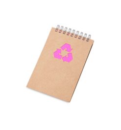Bloco de anotacoes ecologico rosa jpg