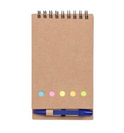 Bloco de anotacoes com autoadesivos e caneta azul jpg