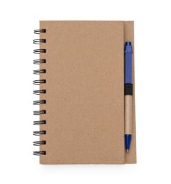 Bloco de anotacoes com caneta e post it azul jpg