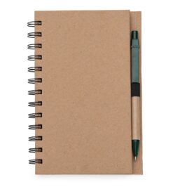 Bloco de anotacoes com caneta e post it verde jpg