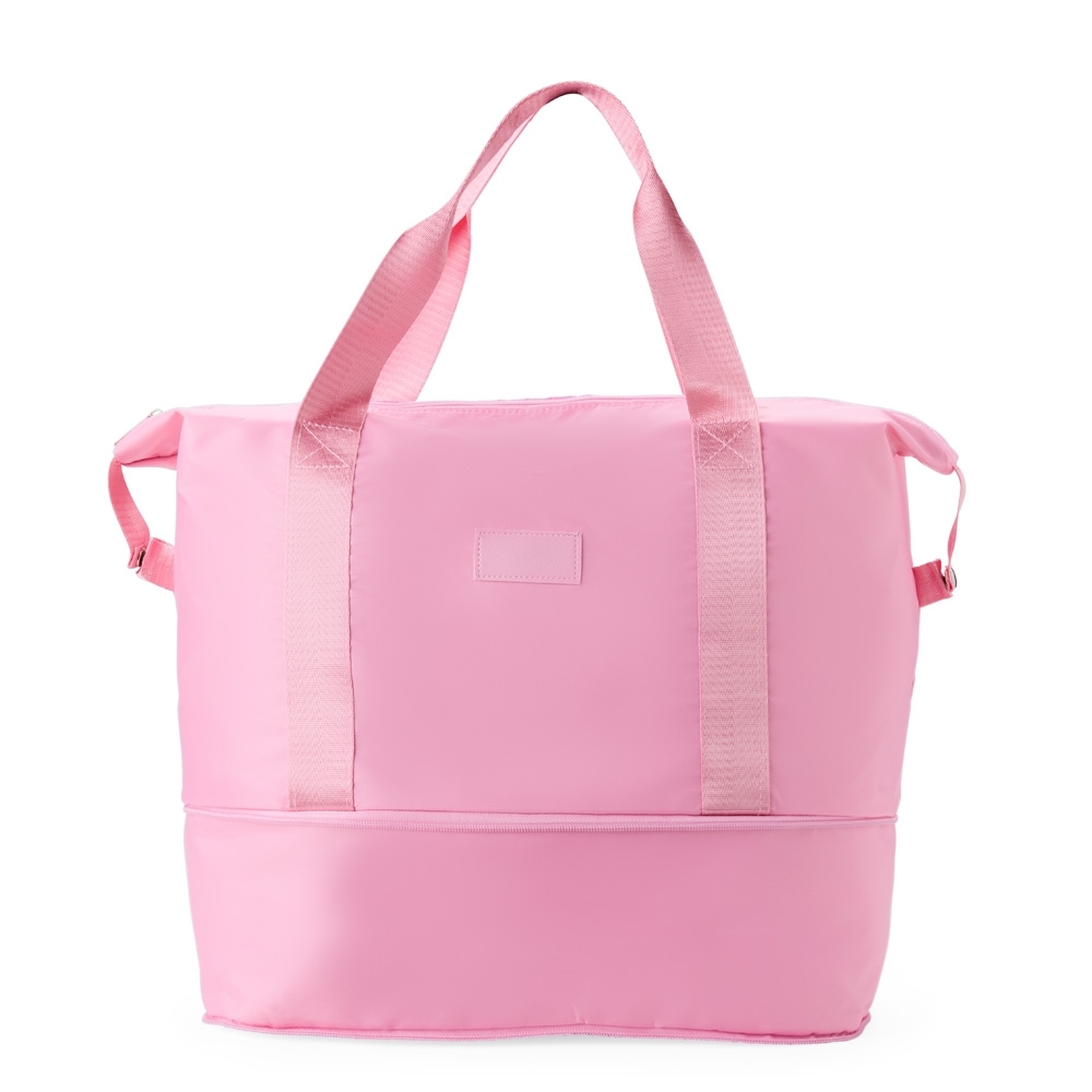 Bolsa esportiva poliester expansivel litros rosa jpg