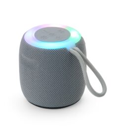Caixa de som multimidia tws com luzes rgb prata jpg