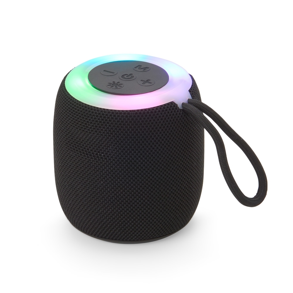 Caixa de som multimidia tws com luzes rgb preto jpg