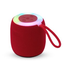 Caixa de som multimidia tws com luzes rgb vermelho jpg