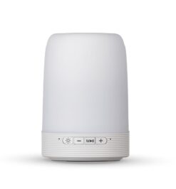 Caixa de som multimidia com porta caneta e luminaria jpg