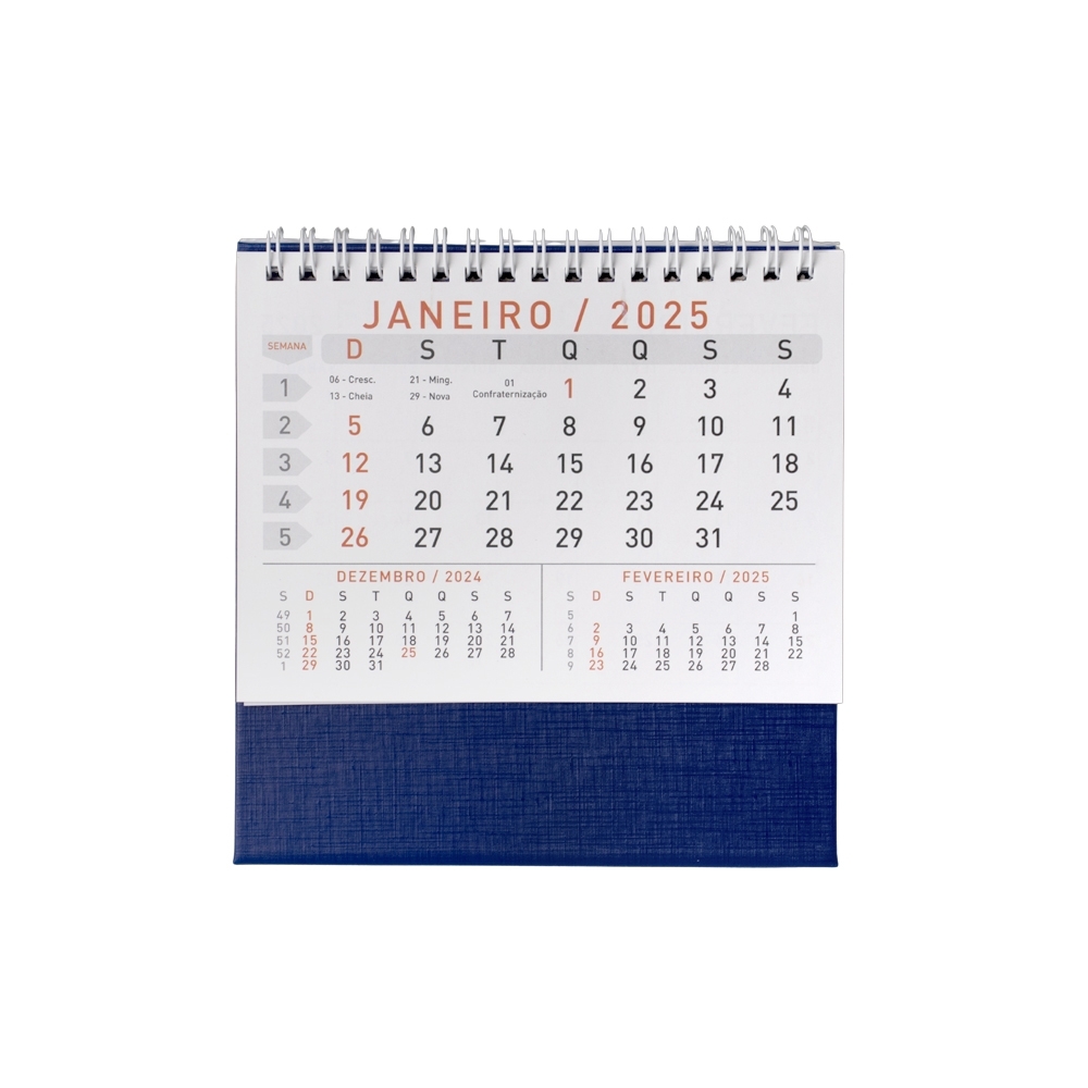 Calendario de mesa azul jpg