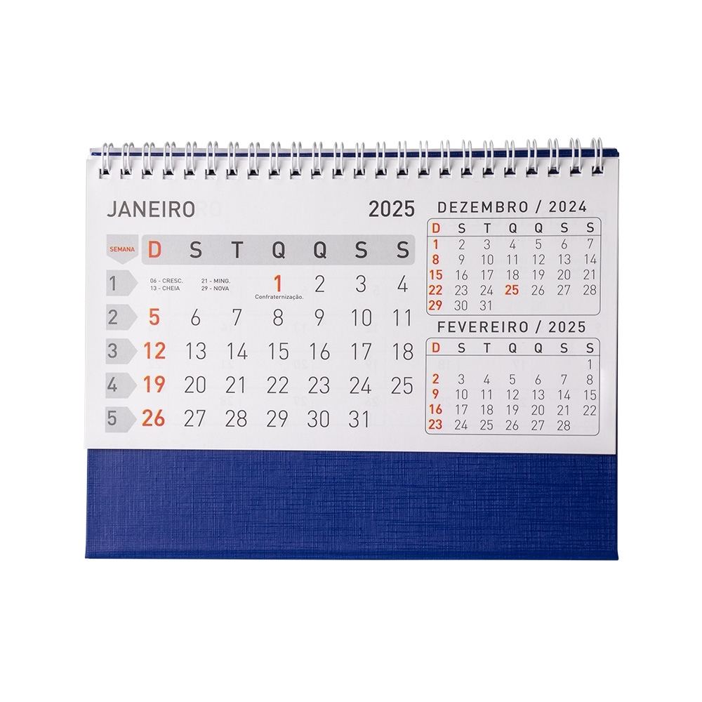 Calendario de mesa azul jpg