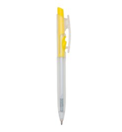 Caneta plastica amarelo jpg
