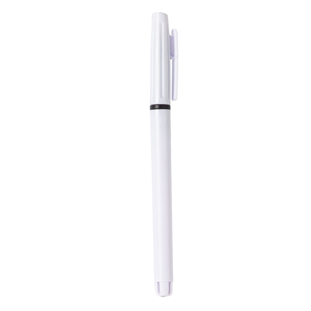Caneta plastica branco com preto jpg