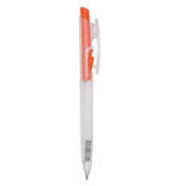 Caneta plastica laranja jpg