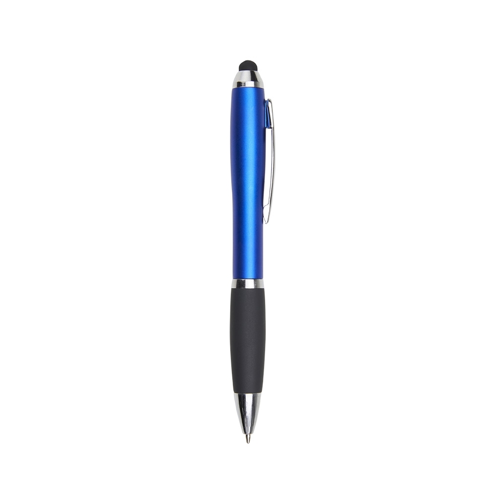 Caneta plastica touch azul jpg