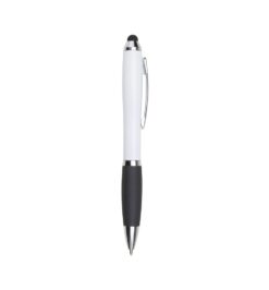 Caneta plastica touch branco jpg