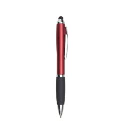 Caneta plastica touch vermelho jpg