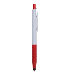 Caneta plastica touch vermelho jpg