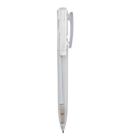 Caneta plastica translucida branco jpg