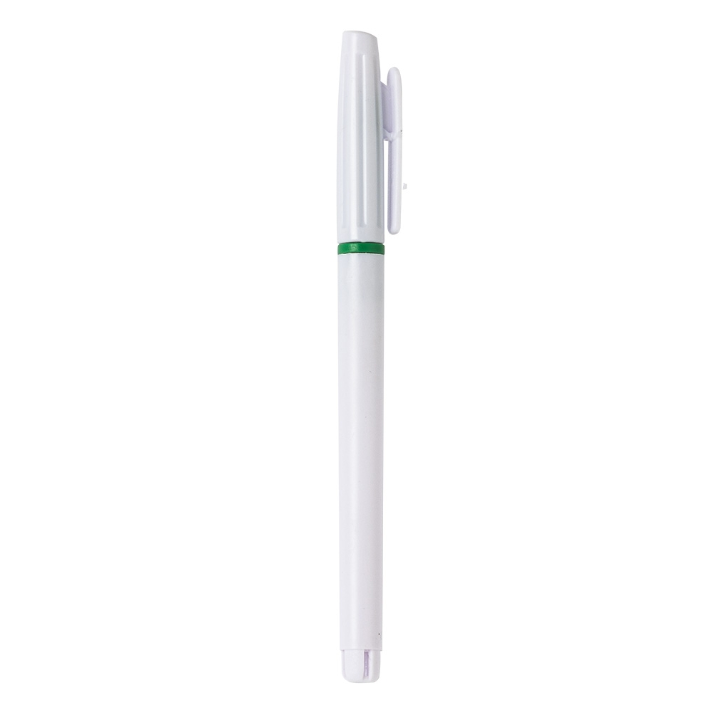 Caneta plastica verde jpg