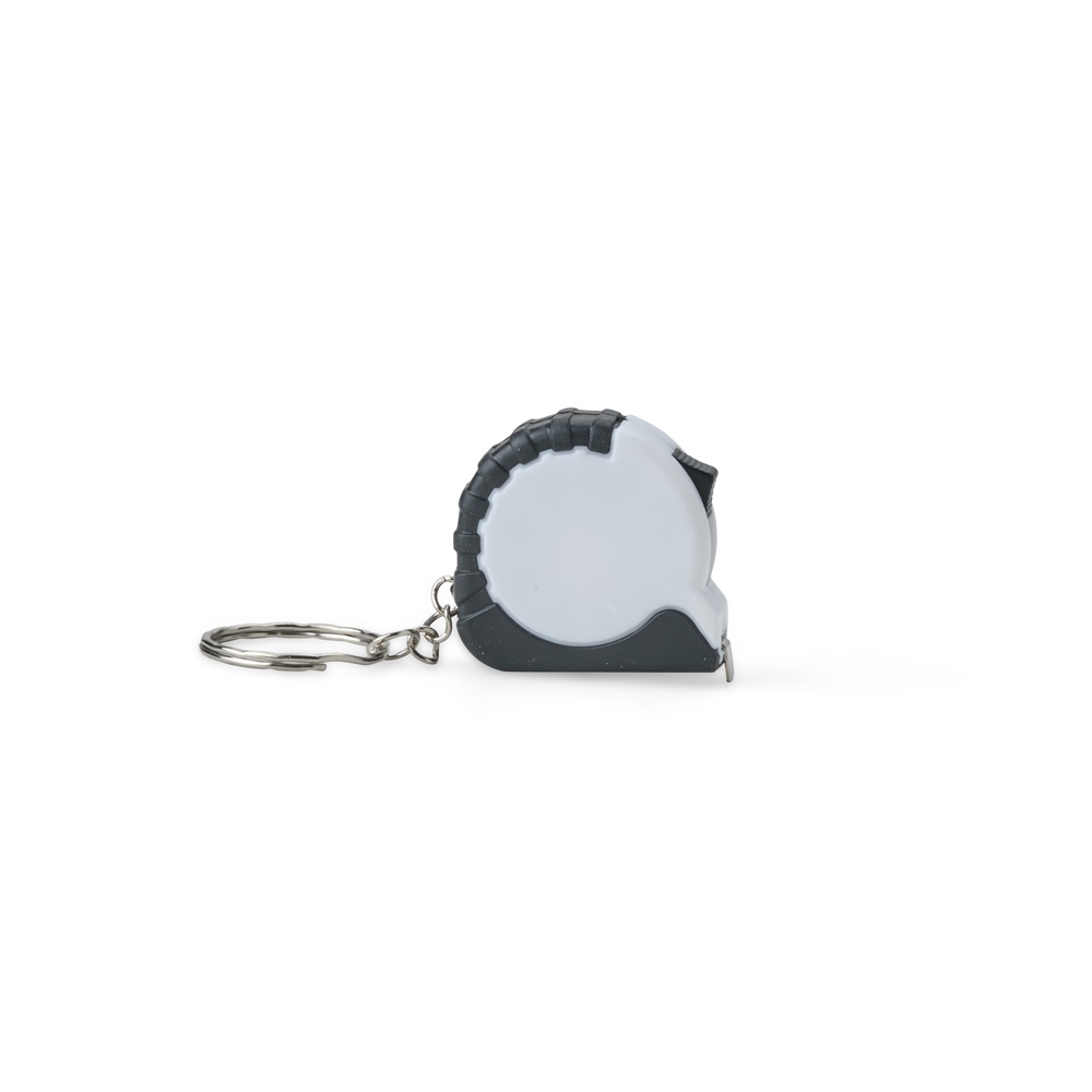 Chaveiro trena plastico metro branco jpg