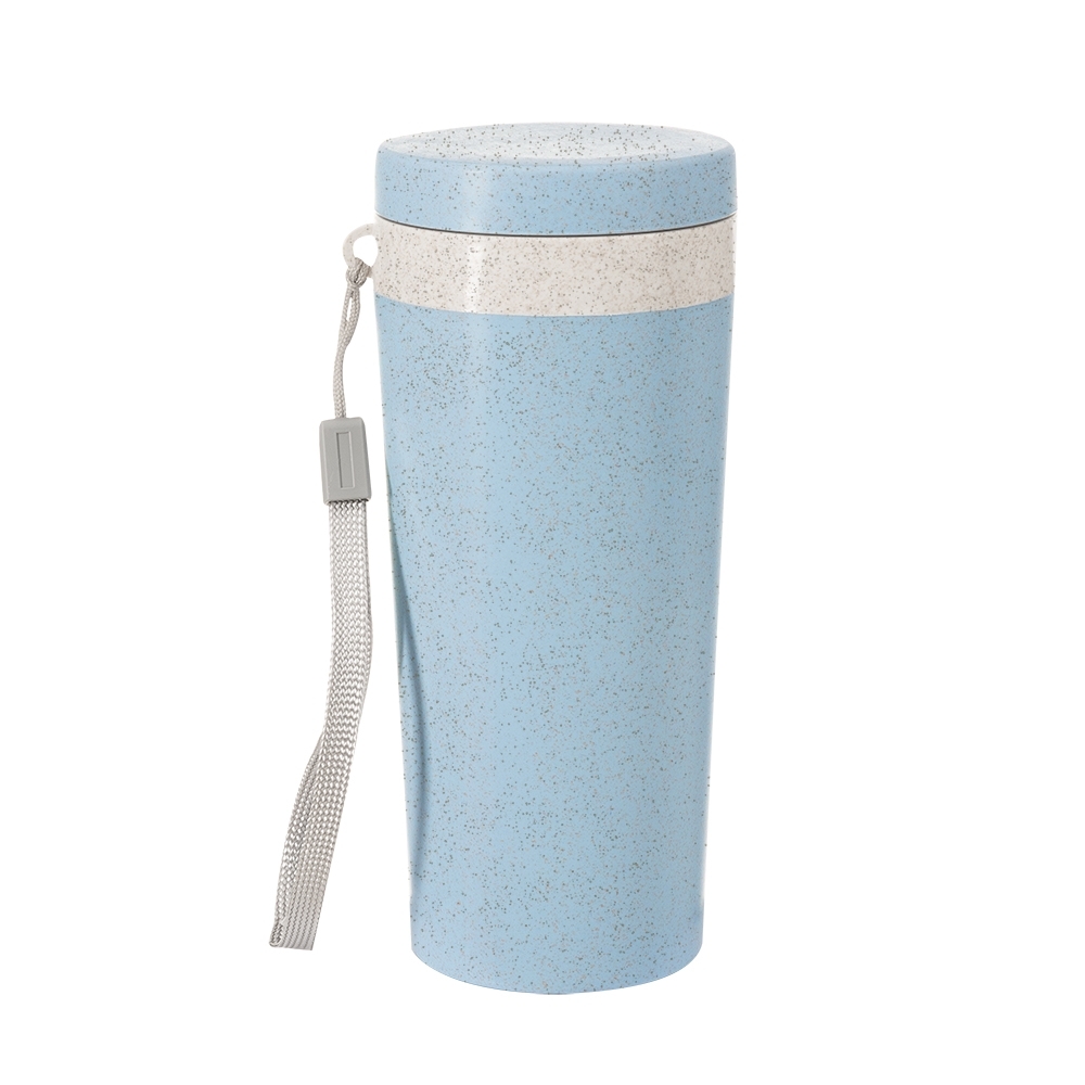 Copo fibra de bambu ml azul jpg