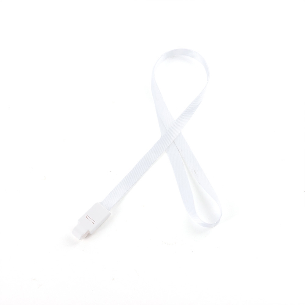 Cordao para cracha poliester branco jpg