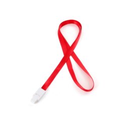 Cordao para cracha poliester vermelho jpg