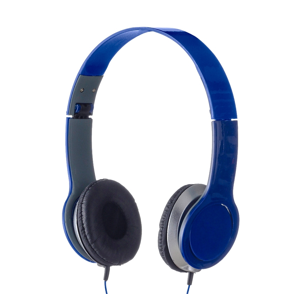Fone de ouvido estereo azul jpg