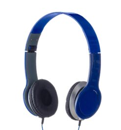 Fone de ouvido estereo azul jpg
