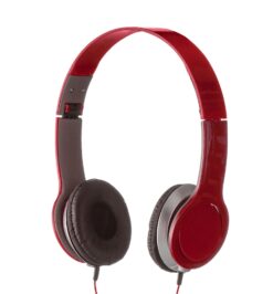 Fone de ouvido estereo vermelho jpg