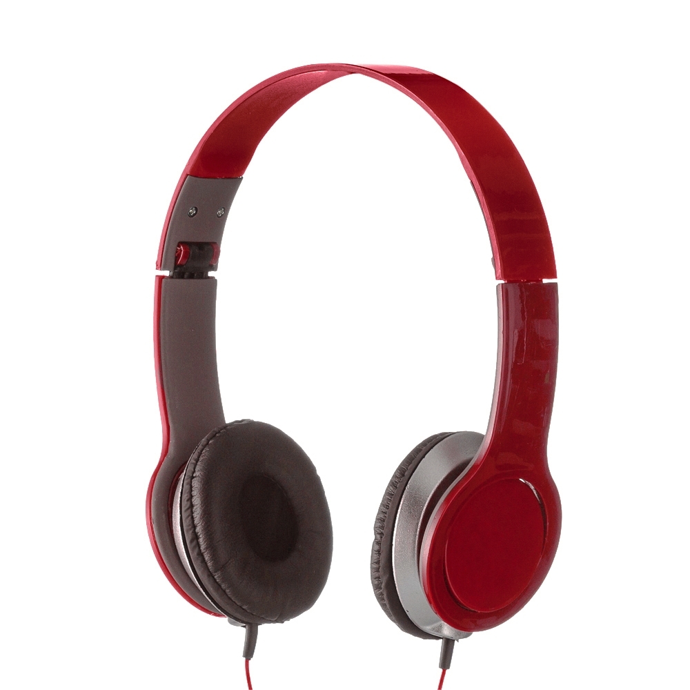 Fone de ouvido estereo vermelho jpg