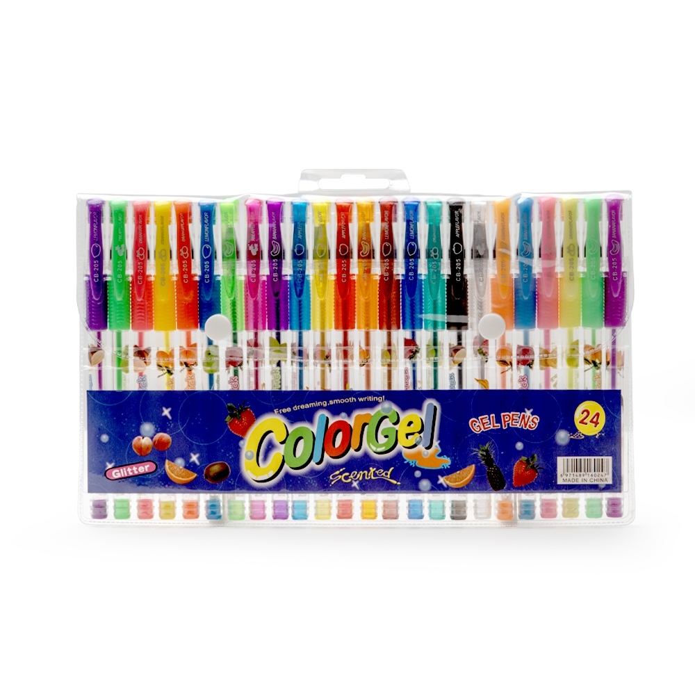 Kit canetas gel cores jpg