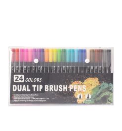 Kit canetinhas ponta dupla cores jpg