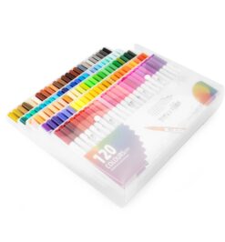 Kit canetinhas ponta dupla com cores jpg