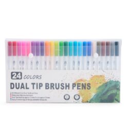 Kit canetinhas ponta dupla com cores jpg