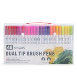 Kit canetinhas ponta dupla com cores jpg