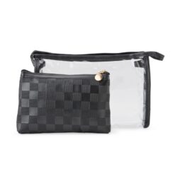 Kit necessaire duas pecas preto jpg