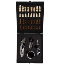 Kit vinho xadrez pecas preto jpg